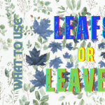 Leafs or Leaves