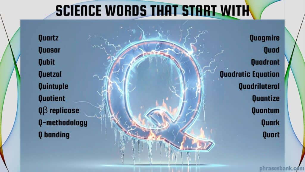 Science words that start with Q